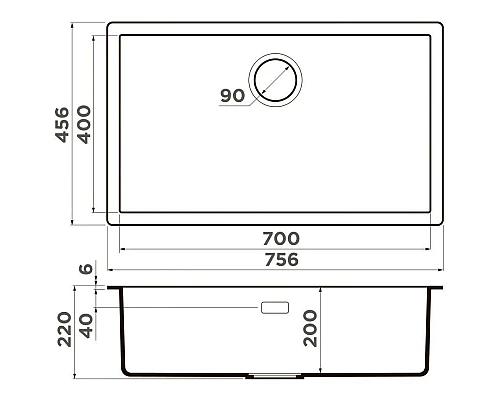 Приобрести Кухонная мойка Artceramic Omoikiri Yamakawa 75-U/I-WH белый 4993782 в магазине сантехники Santeh-Crystal.ru