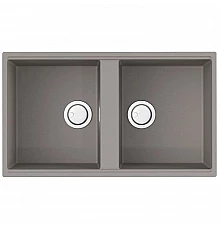 Кухонная мойка Artceramic Omoikiri Kitagawa 83-2-U-GR leningrad grey 4993810