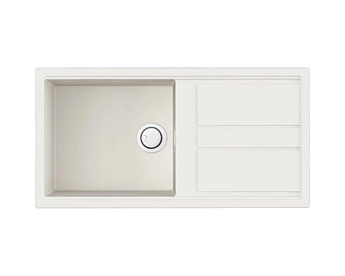 Приобрести Кухонная мойка Artceramic Omoikiri Kitagawa 100-WH белый 4993787 в магазине сантехники Santeh-Crystal.ru