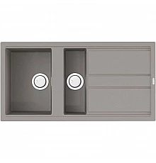 Кухонная мойка Artceramic Omoikiri Kitagawa 100-2-GR ленинградский серый 4993804