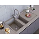 Заказать Кухонная мойка Artceramic Omoikiri Kitagawa 100-2-GB графит 4993805 в магазине сантехники Santeh-Crystal.ru