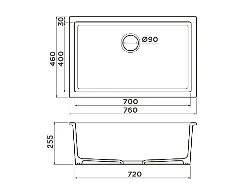 Купить Кухонная мойка Natceramic Omoikiri Okinoshima 76-U/I-G золотой глянец 4993041 в магазине сантехники Santeh-Crystal.ru