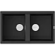 Купить Кухонная мойка Artceramic Omoikiri Kitagawa 86-2-GB графит 4993492 в магазине сантехники Santeh-Crystal.ru