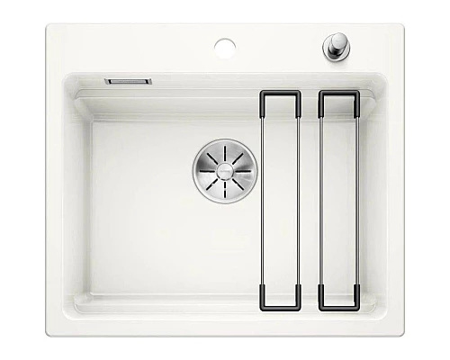Приобрести Кухонная мойка Blanco Etagon 6 InFino глянцевый белый 525156 в магазине сантехники Santeh-Crystal.ru