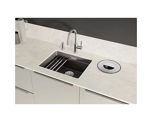 Купить Кухонная мойка Blanco Etagon 500-U InFino базальт 525154 в магазине сантехники Santeh-Crystal.ru