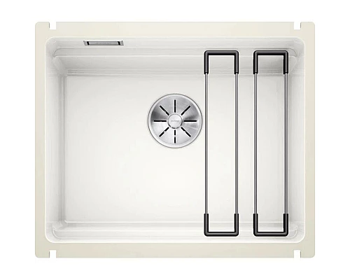 Заказать Кухонная мойка Blanco Etagon 500-U InFino глянцевый белый 525149 в магазине сантехники Santeh-Crystal.ru