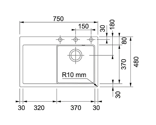 Купить Кухонная мойка Fraceram Franke Mythos MTK 211-78 антрацит 129.0433.462 в магазине сантехники Santeh-Crystal.ru