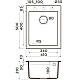 Купить Кухонная мойка Artceramic Omoikiri Bosen 41A-GB графит 4993812 в магазине сантехники Santeh-Crystal.ru
