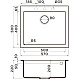 Приобрести Кухонная мойка Artceramic Omoikiri Bosen 57A-GB графит 4993818 в магазине сантехники Santeh-Crystal.ru