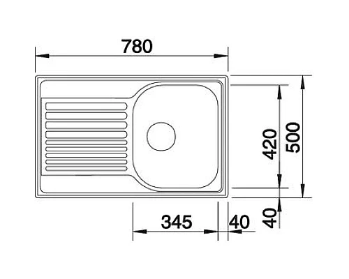 Купить Кухонная мойка Blanco Tipo 45S Compact Матовая сталь 513441 в магазине сантехники Santeh-Crystal.ru