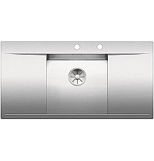 Кухонная мойка Blanco Flow 45S-IF InFino зеркальная полированная сталь 521636