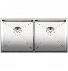Кухонная мойка Blanco Zerox 400/400-U InFino зеркальная полированная сталь 521620