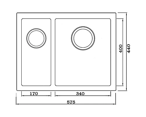 Заказать Кухонная мойка Seaman Eco Marino SME-575DL-Gold2.A в магазине сантехники Santeh-Crystal.ru