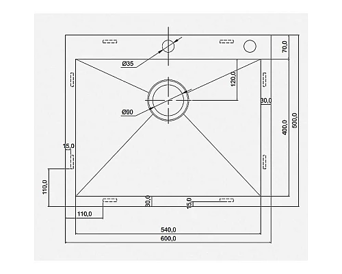 Приобрести Кухонная мойка Seaman Eco Marino SMV-Z-600.B в магазине сантехники Santeh-Crystal.ru