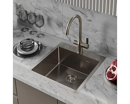 Купить Кухонная мойка IDDIS Haze нержавеющая сталь HAZ49S0i77 в магазине сантехники Santeh-Crystal.ru