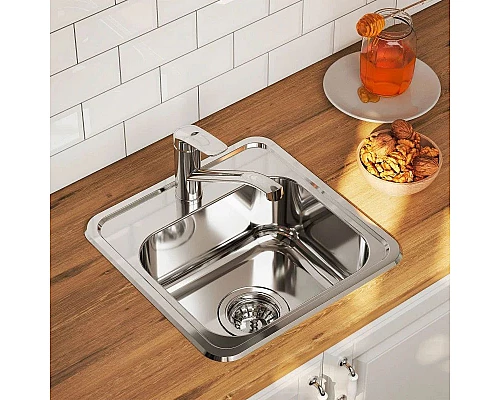 Заказать Кухонная мойка полированная сталь IDDIS Strit STR38P0i77 в магазине сантехники Santeh-Crystal.ru