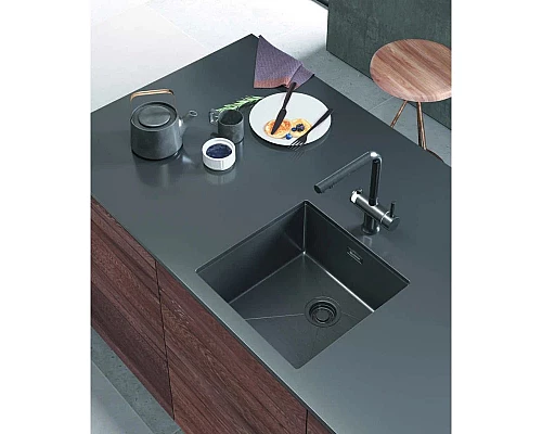 Купить Кухонная мойка Omoikiri Taki 44-U/IF-GB графит 4997017 в магазине сантехники Santeh-Crystal.ru