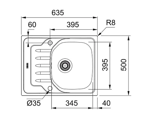 Купить Кухонная мойка Franke Onda Line OLL 611-63 декоративная сталь 101.0607.159 в магазине сантехники Santeh-Crystal.ru