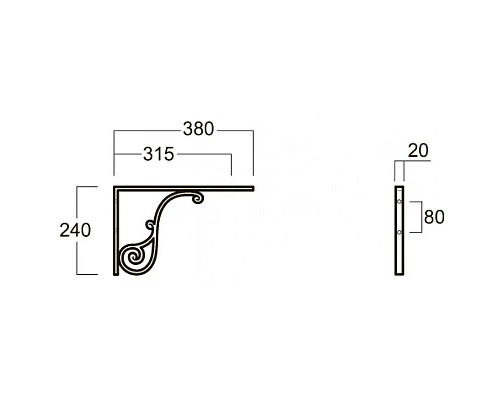 Приобрести Комплект кронштейнов под раковину Simas Arcade MNSAR в магазине сантехники Santeh-Crystal.ru