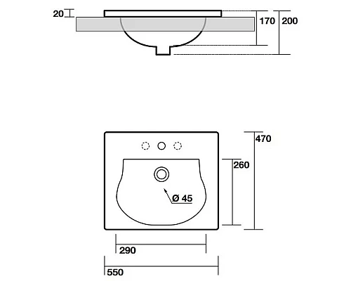 Купить Раковина 55х47 см Kerasan Bentley 394201x1 в магазине сантехники Santeh-Crystal.ru