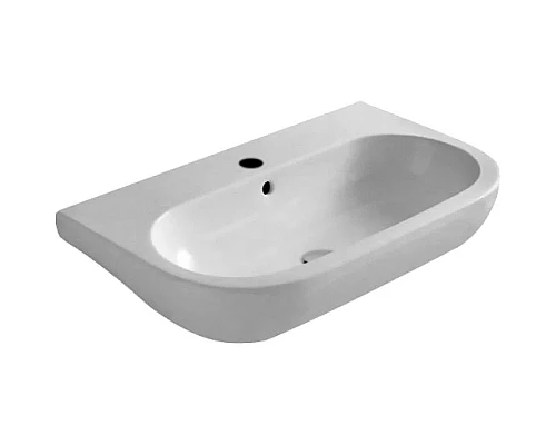 Купить Раковина 75х45 см с одним отверстием под смеситель Azzurra Nuvola NUV200/75bix1 в магазине сантехники Santeh-Crystal.ru