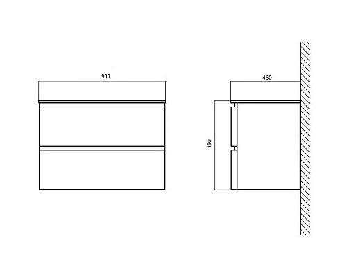 Приобрести Раковина 90х46 см BelBagno Energia BB1490L в магазине сантехники Santeh-Crystal.ru