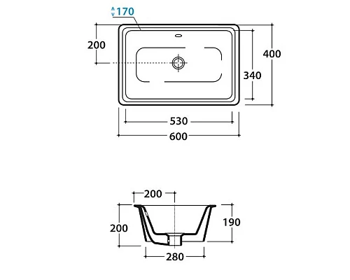 Приобрести Раковина 60х40 см Globo Lavabi darr Cortona VA083.bix0 в магазине сантехники Santeh-Crystal.ru