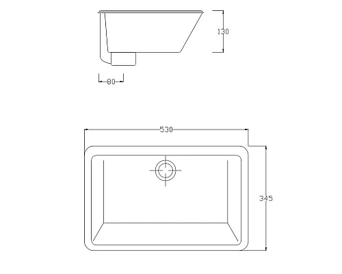 Купить Раковина 53х34,5 см Artceram Gea GEL0010100bix0 в магазине сантехники Santeh-Crystal.ru