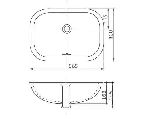 Заказать Раковина 43,6х34,5 см SSWW CL3180 в магазине сантехники Santeh-Crystal.ru