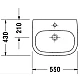 Купить Раковина 55х43 см Duravit D-Code 23105500002 в магазине сантехники Santeh-Crystal.ru