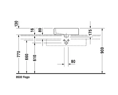 Приобрести Раковина 50х47 см Duravit Vero 0452500000 в магазине сантехники Santeh-Crystal.ru