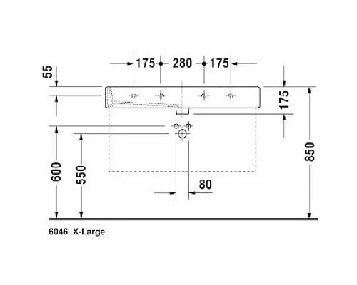 Заказать Раковина 100х47 см Duravit Vero 0454100000 в магазине сантехники Santeh-Crystal.ru