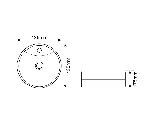 Приобрести Раковина 43,5х43,5 см Melana 7197-805 в магазине сантехники Santeh-Crystal.ru