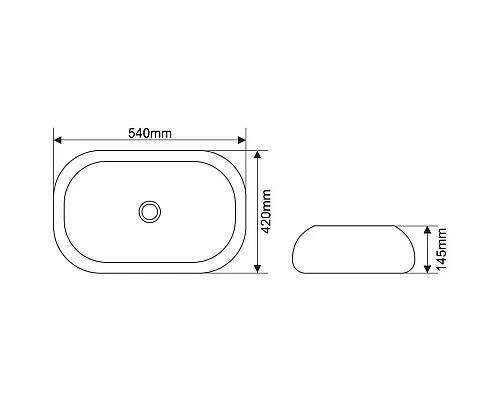 Купить Раковина 54х42 см Melana 78102-805 в магазине сантехники Santeh-Crystal.ru