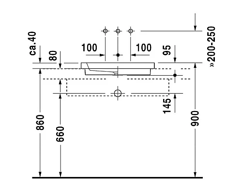 Приобрести Раковина 58х41,5 см Duravit 2nd Floor 0317580029 в магазине сантехники Santeh-Crystal.ru