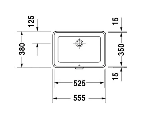 Заказать Раковина 55,5х38 см Duravit 2nd Floor 0316530000 в магазине сантехники Santeh-Crystal.ru