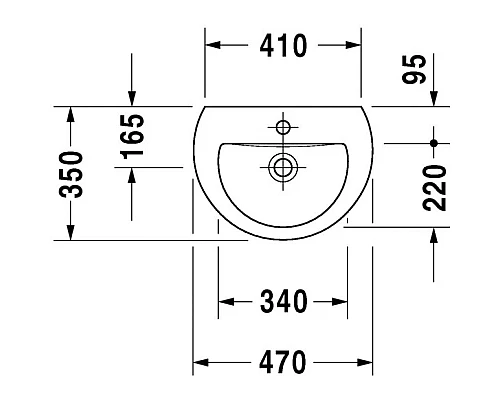 Заказать Раковина 47х35 см Duravit Darling New 0731470000 в магазине сантехники Santeh-Crystal.ru