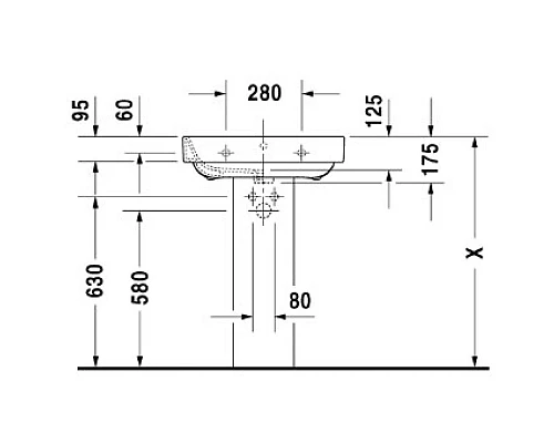 Приобрести Раковина 60х47,5 см Duravit Happy D.2 2316600000 в магазине сантехники Santeh-Crystal.ru