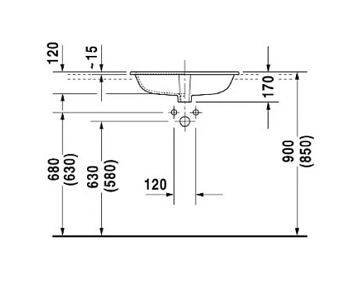 Купить Раковина 60х46 см Duravit Happy D.2 0483600000 в магазине сантехники Santeh-Crystal.ru