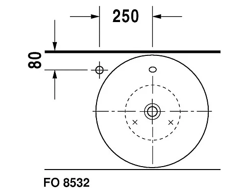 Купить Раковина 53 см Duravit Starck 1 0408530000 в магазине сантехники Santeh-Crystal.ru
