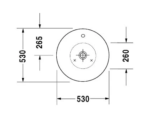 Купить Раковина 53 см Duravit Starck 1 0408530000 в магазине сантехники Santeh-Crystal.ru