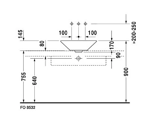 Купить Раковина 53 см Duravit Starck 1 0408530000 в магазине сантехники Santeh-Crystal.ru
