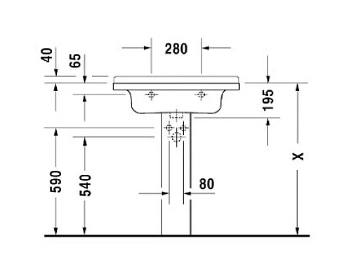 Купить Раковина 70х49 см Duravit Starck 3 0304700000 в магазине сантехники Santeh-Crystal.ru