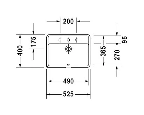 Приобрести Раковина 52,5х40 см Duravit Starck 3 0302490000 в магазине сантехники Santeh-Crystal.ru