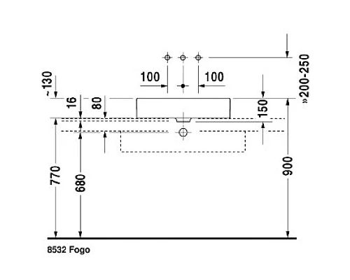 Купить Раковина 60х38 см Duravit Vero 0455600000 в магазине сантехники Santeh-Crystal.ru