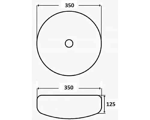Заказать Раковина 35х35 см Mira MR-3535MB в магазине сантехники Santeh-Crystal.ru