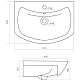 Заказать Раковина 61х44,5 см ASB-Mebel Балтика в магазине сантехники Santeh-Crystal.ru