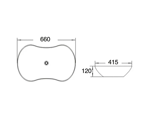 Заказать Раковина 66х41 см SantiLine SL-1030 в магазине сантехники Santeh-Crystal.ru