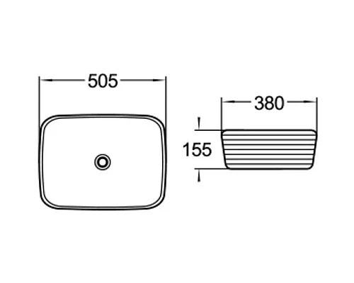 Заказать Раковина 50,5х38 см SantiLine SL-1060 в магазине сантехники Santeh-Crystal.ru