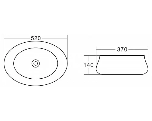 Купить Раковина 52х37 см BelBagno BB1389 в магазине сантехники Santeh-Crystal.ru